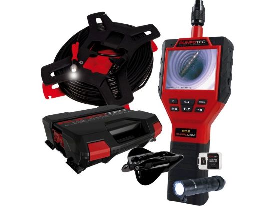 Picture of RUNPOCAM RC2 Multifunction Inspection Camera, 50m, 64┬░, 3.5"" TFT LCD, IP67